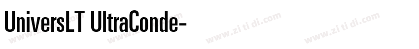 UniversLT UltraConde字体转换
